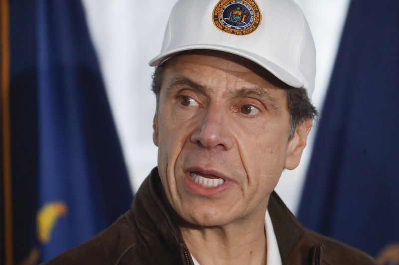 In this March 13, 2020, file photo New York Gov. Andrew Cuomo speaks during a news conference at a COVID-19 coronavirus infection testing facility at Glen Island Park, in New Rochelle, N.Y.(John Minchillo/AP)