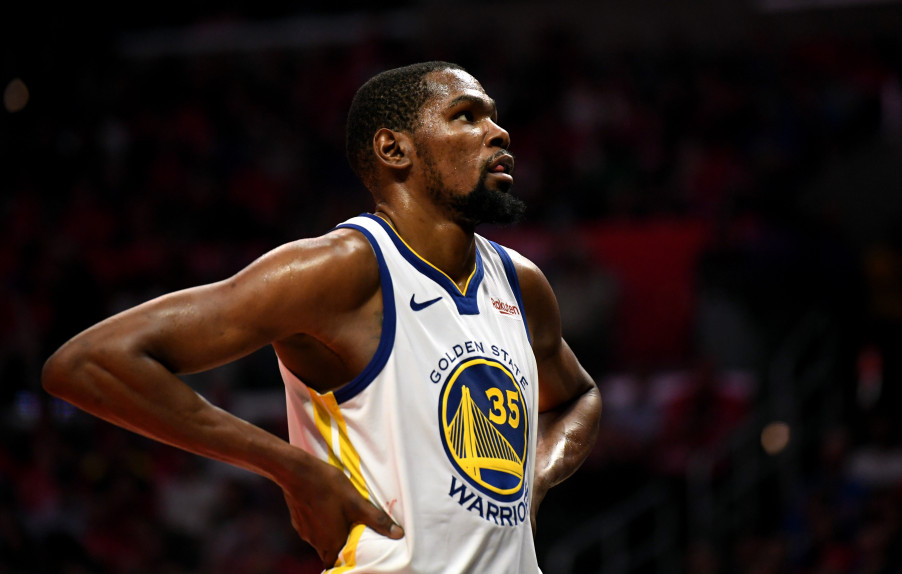 The Warriors’ Kevin Durant was at his ruthless best during Thursday’s Game 3 thrashing of the Clippers. He finished with 38 points of 14-of-23 shooting and seven assists. (Photo by Keith Birmingham, Pasadena Star-News/SCNG)