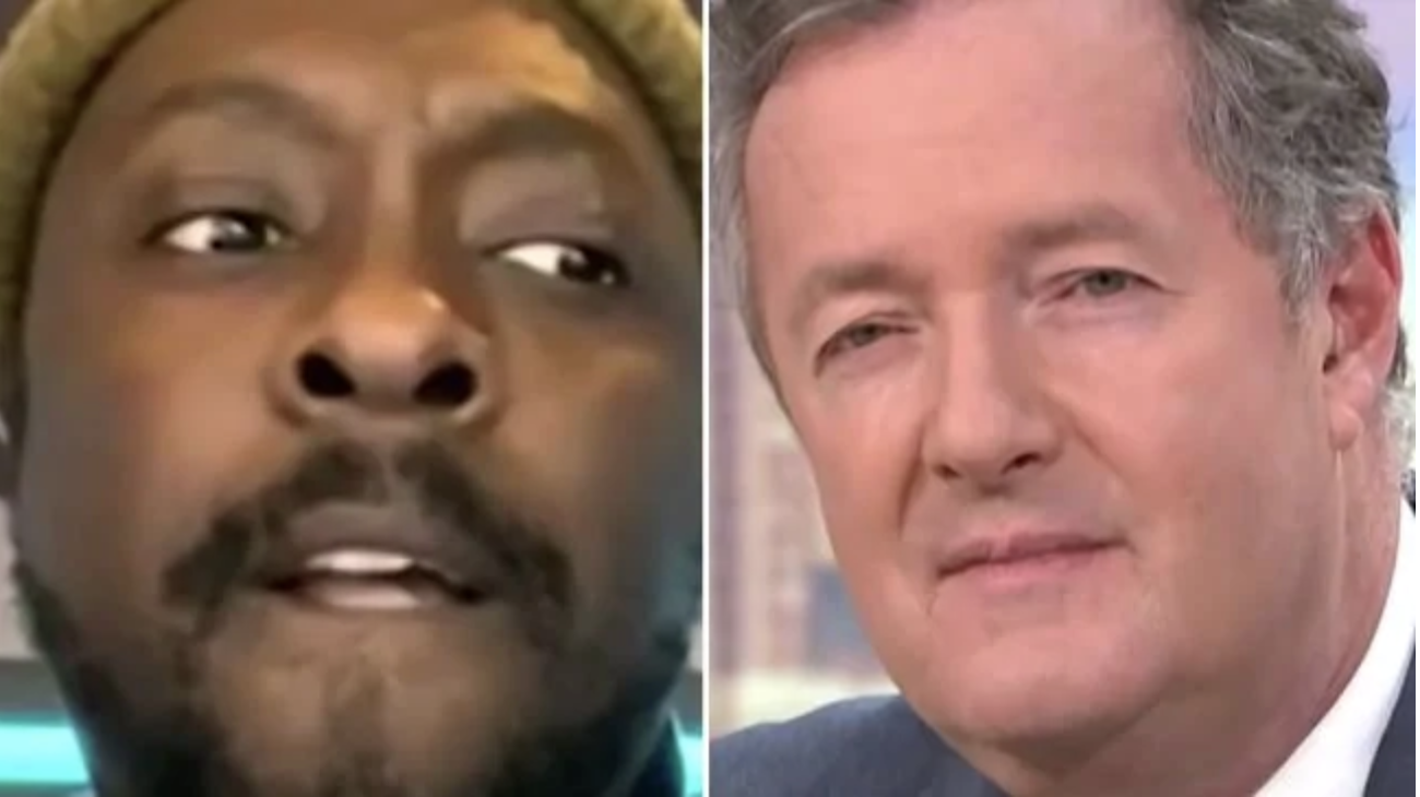 Piers Morgan clashes with will.i.am.Source:YouTube