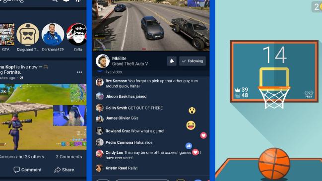 Facebook's new gaming app. Picture: FacebookSource:Supplied