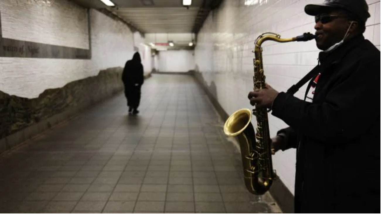 New York’s subway system has been labelled the prime factor in facillitating the COVID-19 spread throughout the city. Picture: Spencer Platt/Getty Images/AFPSource:AFP