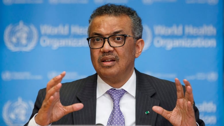 A spokesperson for the World Health Organization, led by Tedros Ghebreyesus, said Tuesday it's not still clear how the novel coronavirus had jumped the species barrier from animal to humans. (Salvatore Di Nolfi/Keystone via AP)