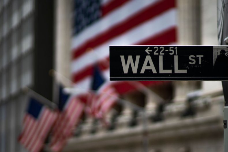 The New York Stock Exchange building on Wall Street is photographed on April 20 in New York City EDUARDO MUNOZALVAREZ/VIEWPRESS/GETTY