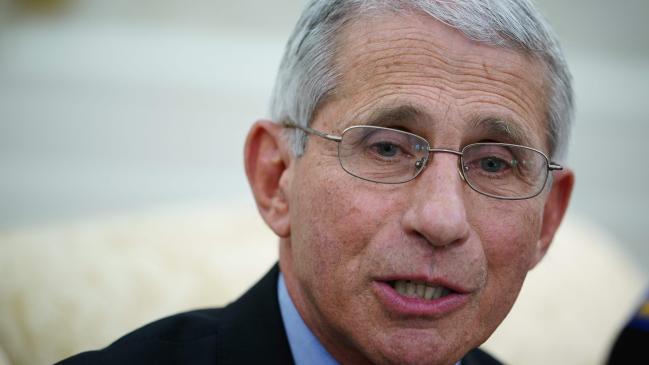 Dr Anthony Fauci has warned the United States should not reopen too quickly. Picture: Mandel Ngan/AFPSource:AFP