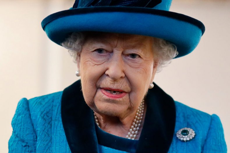 Queen Elizabeth II visits the new headquarters of the Royal Philatelic Society on November 26, 2019 in London, England. TOLGA AKMEN/GETTY