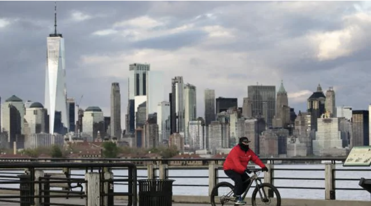 Some US states have already begun to partially reopen following a “downward trajectory” of infection rates. Picture: AP/Mark Lennihan Some US states have already begun to partially reopen following a “downward trajectory” of infection rates. Picture: AP/Mark LennihanSource:AP