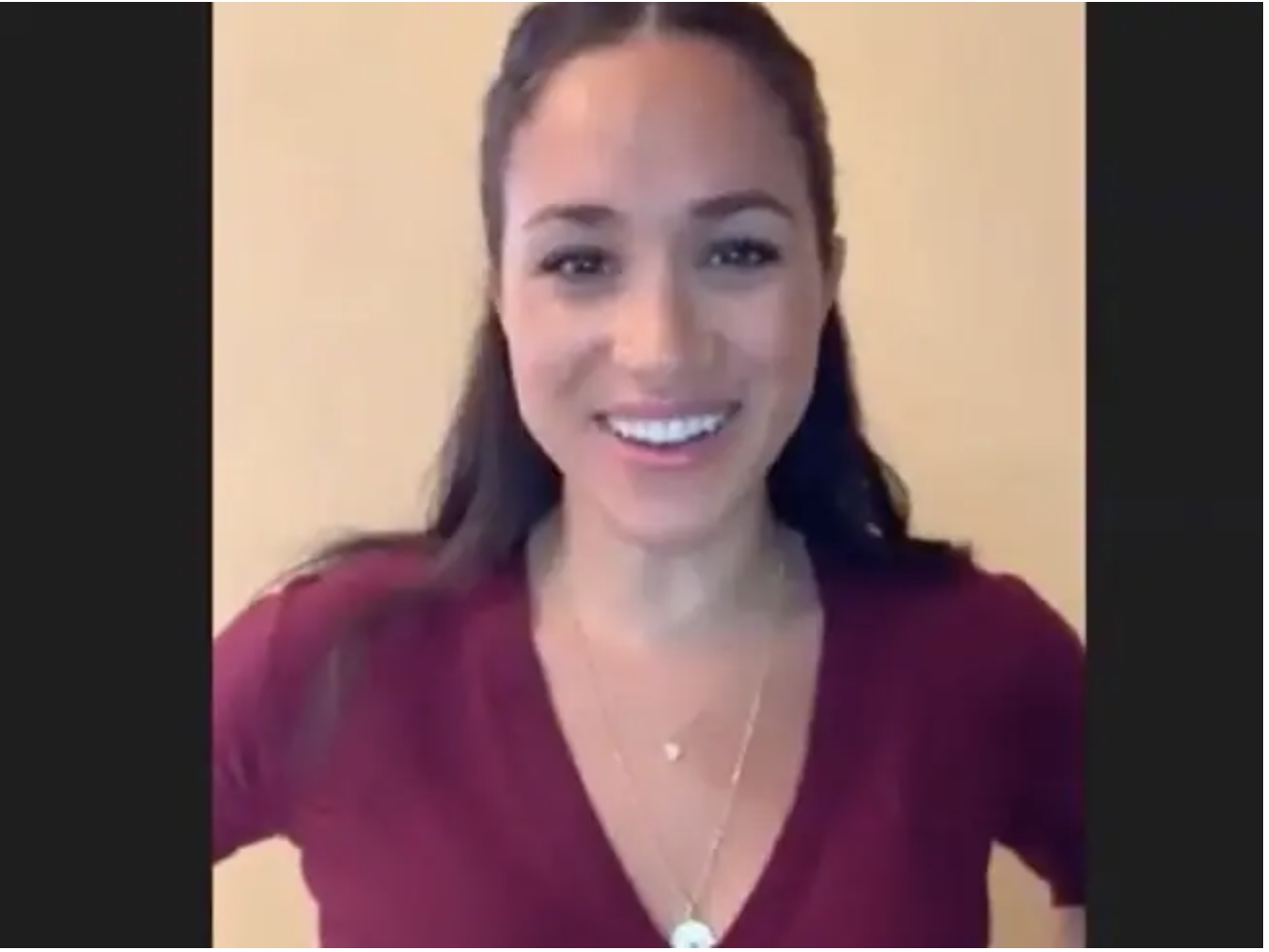  Meghan also jumped on a video chat two weeks ago to offer job advice via Smart Works Charity. Picture: smartworkscharity/InstagramSource:Instagram