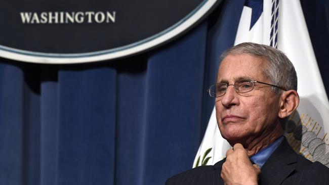 Dr Anthony Fauci says the US is facing a “serious” coronavirus problem. Picture: AP/Susan WalshSource:AP