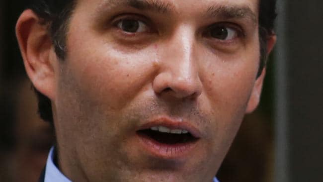 Donald Trump Jr’s spokesman said his account was restricted by Twitter. Picture: AFP PHOTO / EDUARDO MUNOZ ALVAREZSource:AFP