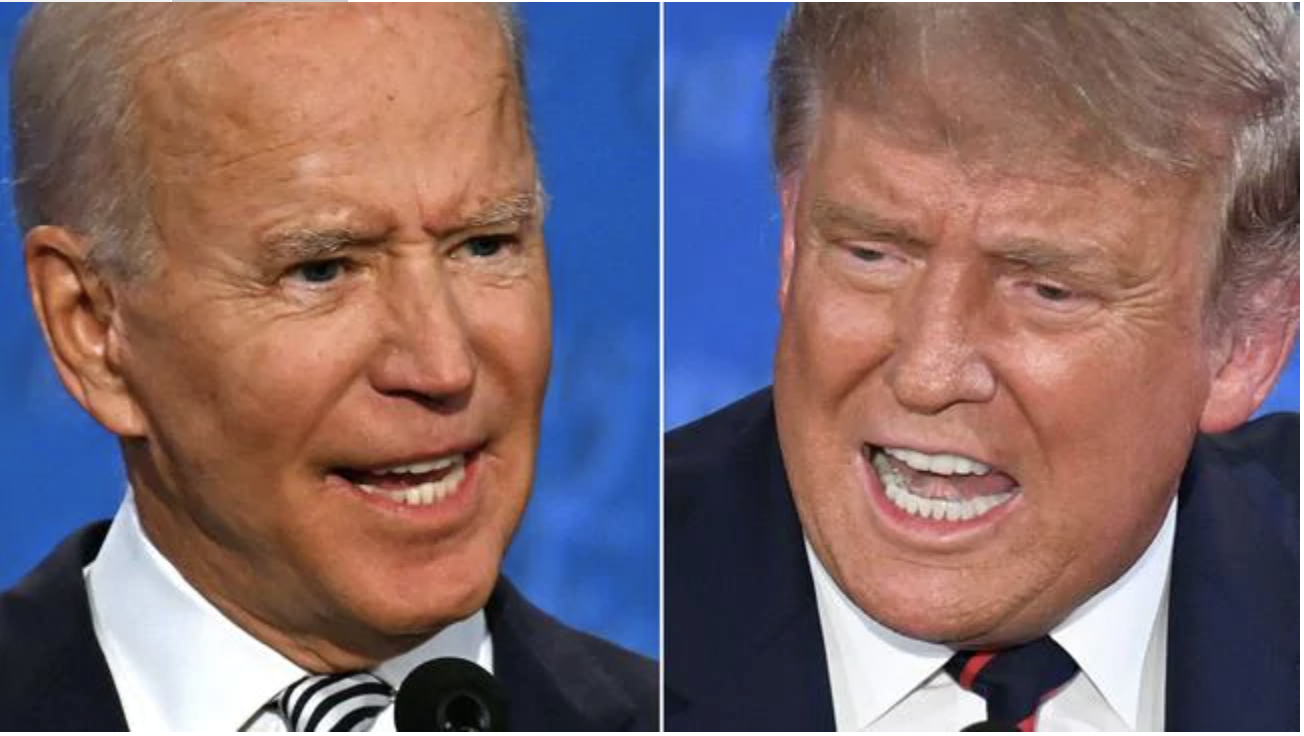 The first presidential debate has been described as a ‘trainwreck’. Now, Donald Trump has addressed. Picture: JIM WATSON and SAUL LOEB / AFP.Source:AFP