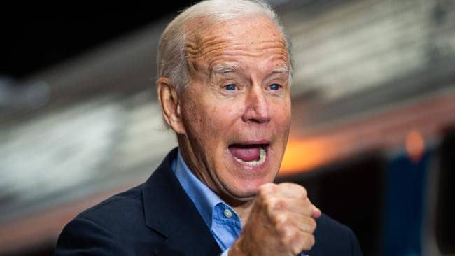 Democratic presidential candidate Joe Biden in Pittsburgh, Pennsylvania. Picture: ROBERTO SCHMIDT / AFP.Source:AFP