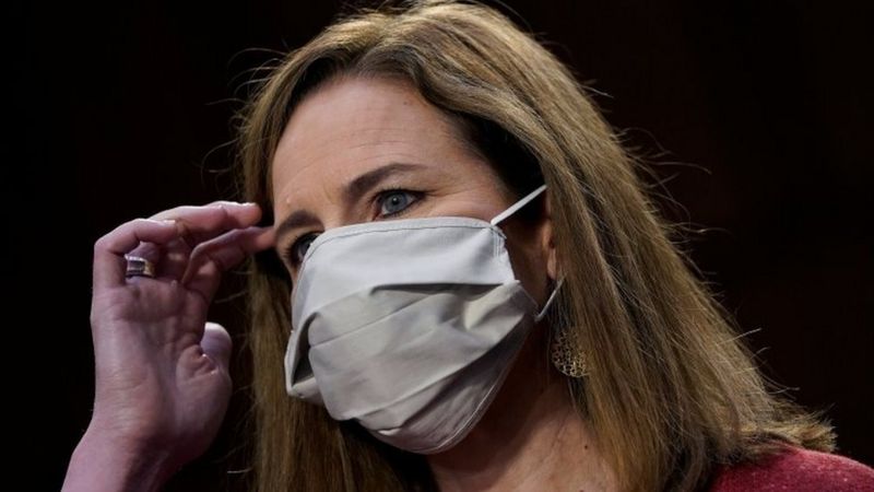 REUTERS / Amy Coney Barrett faces direct questioning from senators on Tuesday