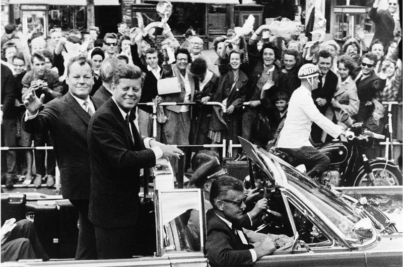 GETTY IMAGES / President Kennedy was given a warm welcome in Berlin