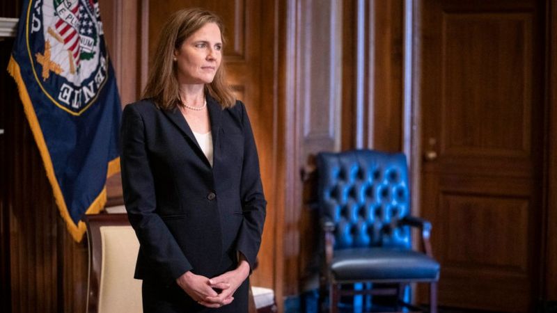 GETTY IMAGES / Conservative Judge Amy Coney Barrett is all but certain to be confirmed to the Supreme Court