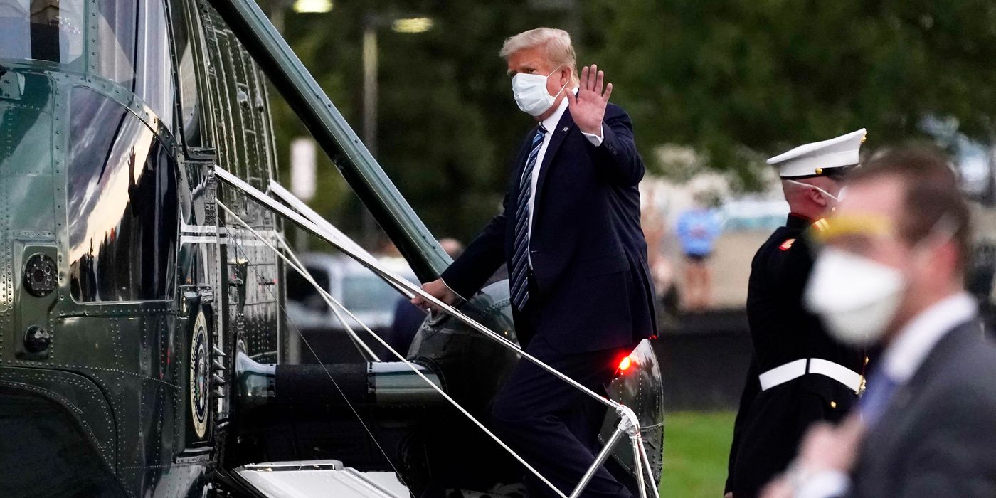 President Donald Trump boarded Marine One to return to the White House.