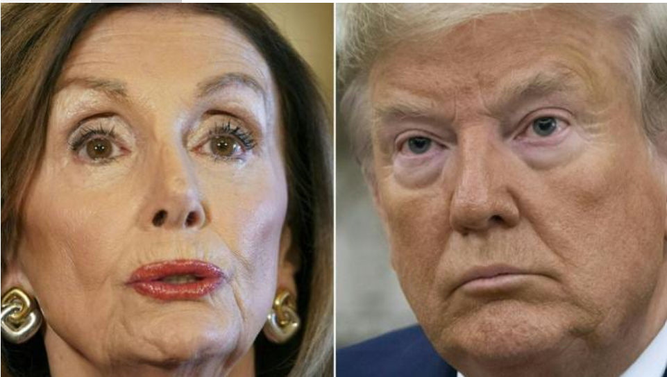 Speaker of the House Nancy Pelosi has said impeachment proceedings against US President Donald Trump could come to Congress on Monday. Picture: Mandel NGAN and Saul Loeb/AFPSource:AFP