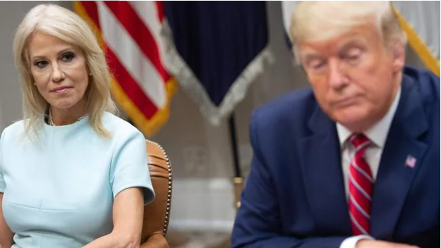 Kellyanne Conway, a former adviser to Donald Trump, is under investigation after she posted a nude photo of her daughter Claudia Conway to social media. Picture: Saul Loeb/AFPSource:AFP