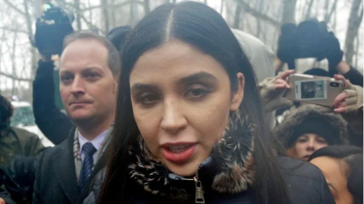 Emma Coronel Aispuro, pictured here in 2019, was arrested on an international drug trafficking charge at an airport in Virginia. (Seth Wenig/The Associated Press)