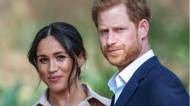 Meghan says “left her career” because she “loves” Harry. Picture: AFPSource:AFP