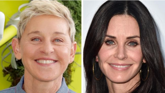 Ellen is living with Courteney Cox.Source:Supplied