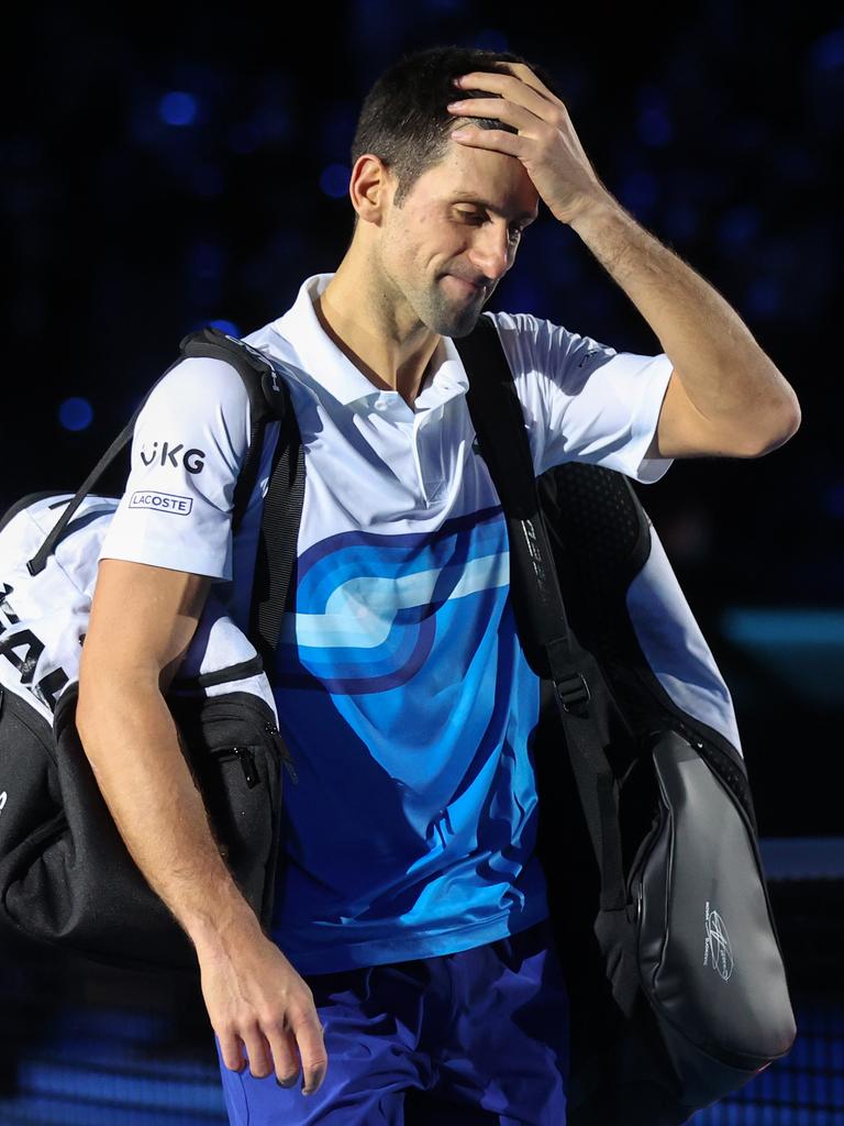 Novak Djokovic of Serbia.