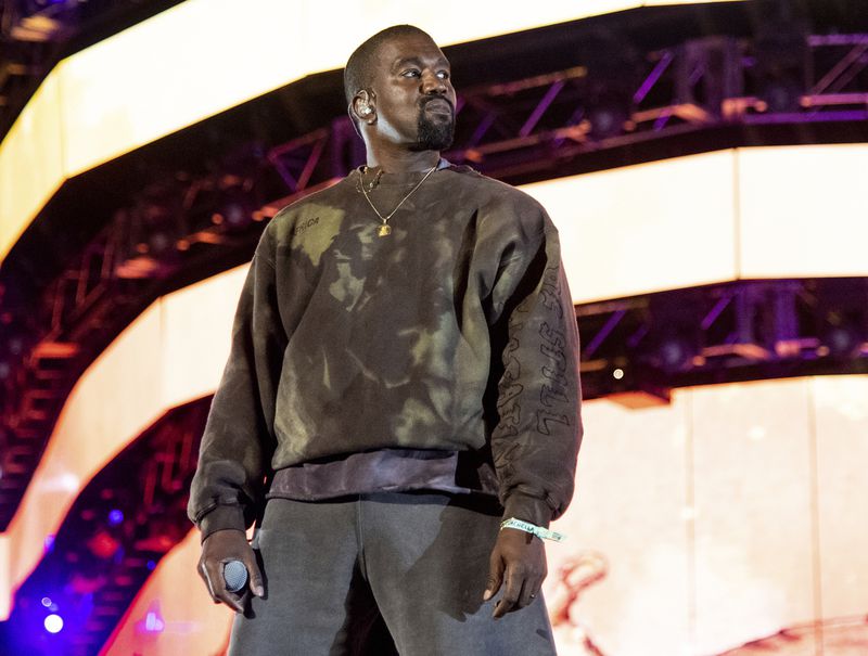 Kanye West performs at the Coachella Music & Arts Festival in Indio, Calif. in 2019. (Amy Harris/Amy Harris/Invision/AP)