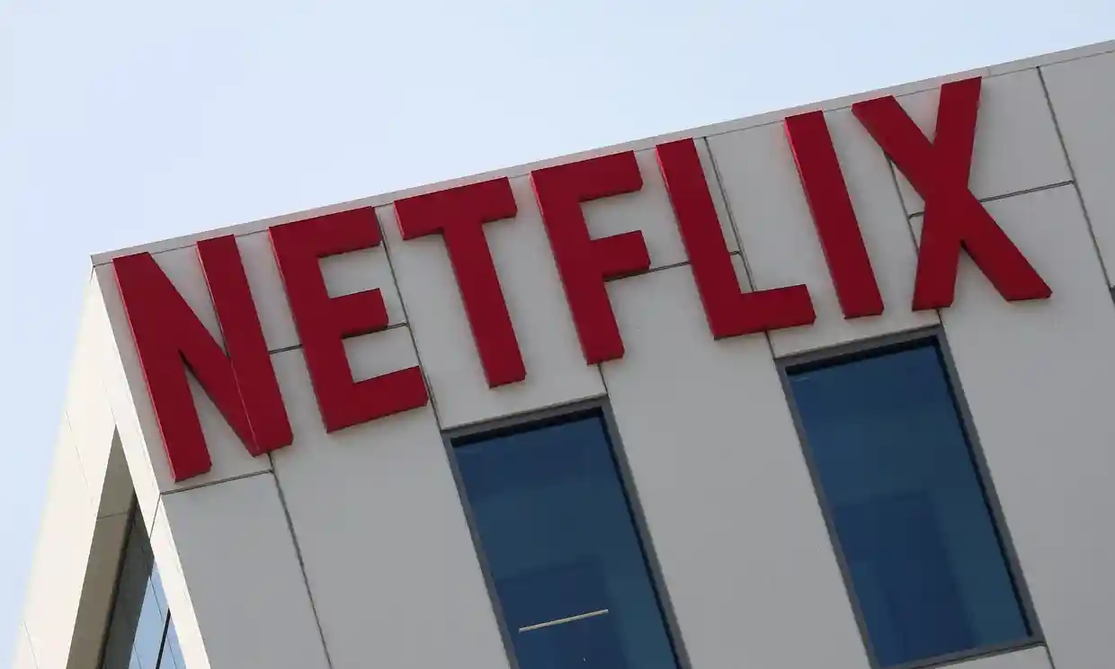 The Netflix office in Los Angeles. Photograph: Lucy Nicholson/Reuters