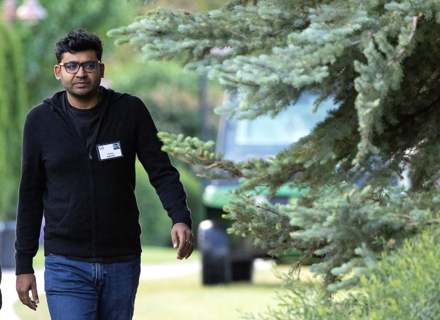  Parag Agrawal became the CEO of Twitter in late 2021. He clashed with the head of security, Peiter Zatko, who filed a whistleblower complaint in July. (Kevin Dietsch/Getty Images)