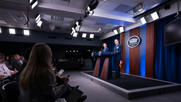 FILE PHOTO: The Pentagon spokesman, Brigadier General Patrick Ryder. ©  Global Look Press / US Joint Staff