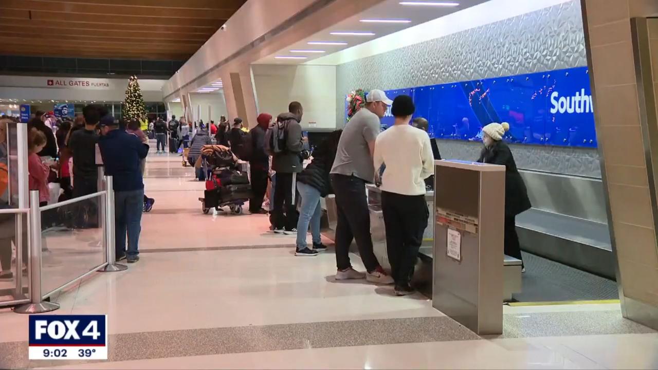 Thousands of travellers were left stranded across the country after Southwest cancelled most of its flights. Picture: Fox4