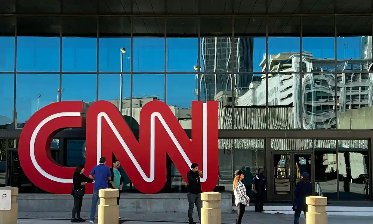 CNN began laying off hundreds of employees in November. Photograph: Daniel Slim/AFP/Getty Images