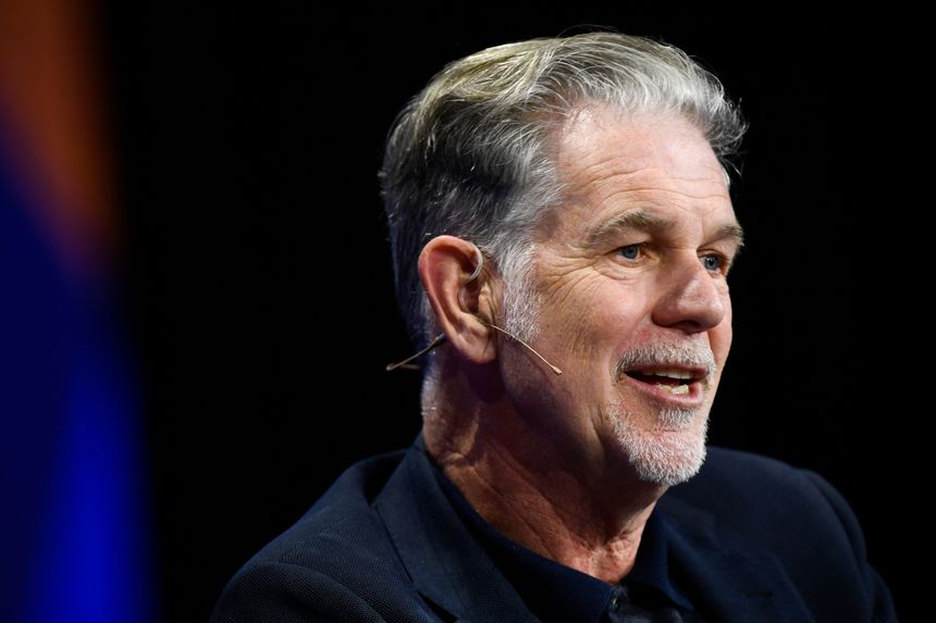 Reed Hastings will transition from co-chief executive to executive chairman. PHOTO: PATRICK T. FALLON/AGENCE FRANCE-PRESSE/GETTY IMAGES