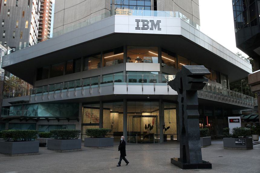IBM’s plan to eliminate about 3,900 roles would amount to a 1.4% reduction in its head count. PHOTO: LOREN ELLIOTT/REUTERS