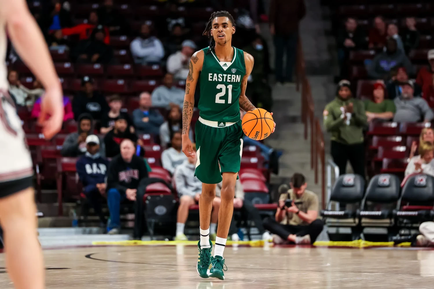 Emoni Bates played one season at Eastern Michigan, in his hometown, Ypsilanti, but is expected to enter the upcoming N.B.A. draft.Credit...Jeff Blake/USA Today Sports, via Reuters
