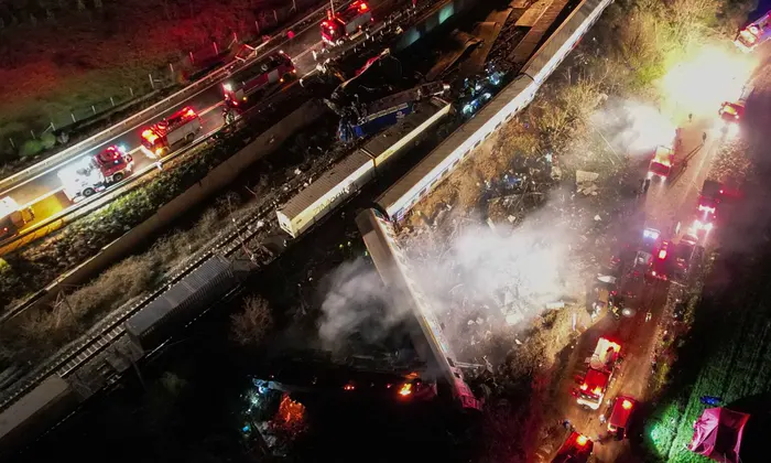 Passengers killed, dozens injured in head-on train collision in Greece – video