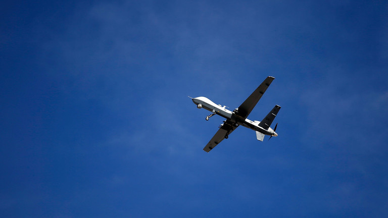 An MQ-9 Reaper remotely piloted aircraft. ©  Isaac Brekken/Getty Images