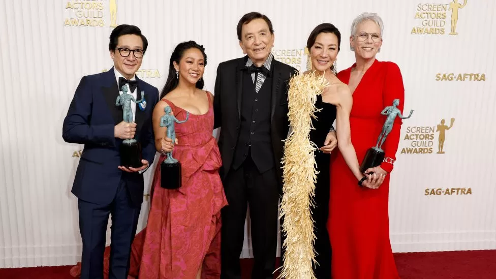 GETTY IMAGES / The film Everything Everywhere All at Once - with 11 Oscar nominations - has been praised for its diverse cast and unique depiction of the Asian-American experience