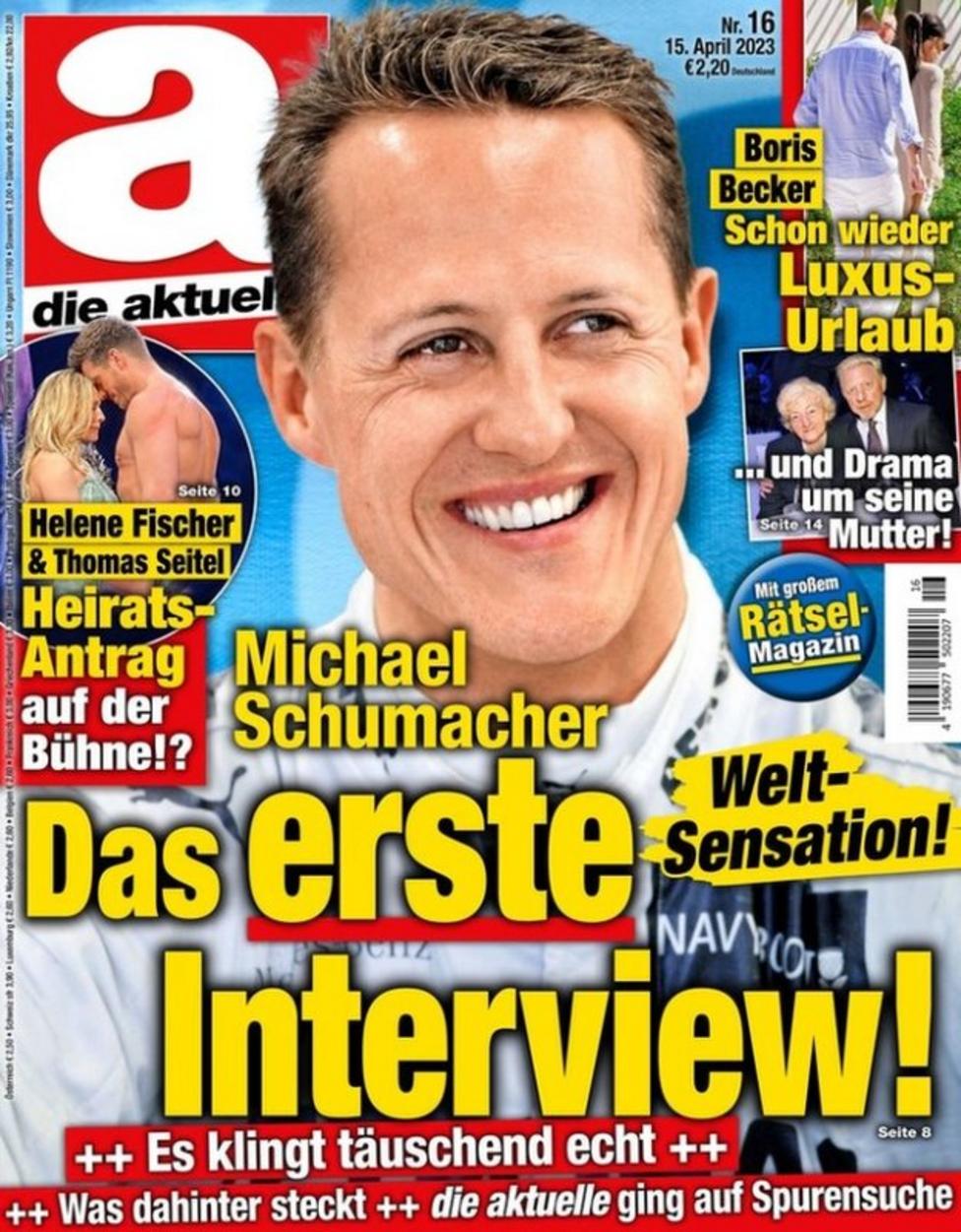 The April 15 front cover of weekly German magazine Die Aktuelle