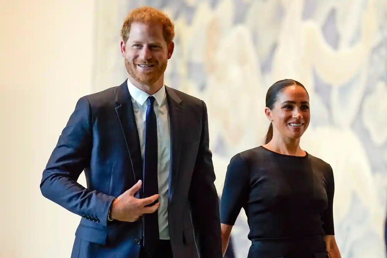 The Duke and Duchess of Sussex arrive at United Nations headquarters on 18 July 2022. Public reaction to the ‘near catastrophic’ car chase the couple were involved in has been divided. Photograph: Seth Wenig/AP