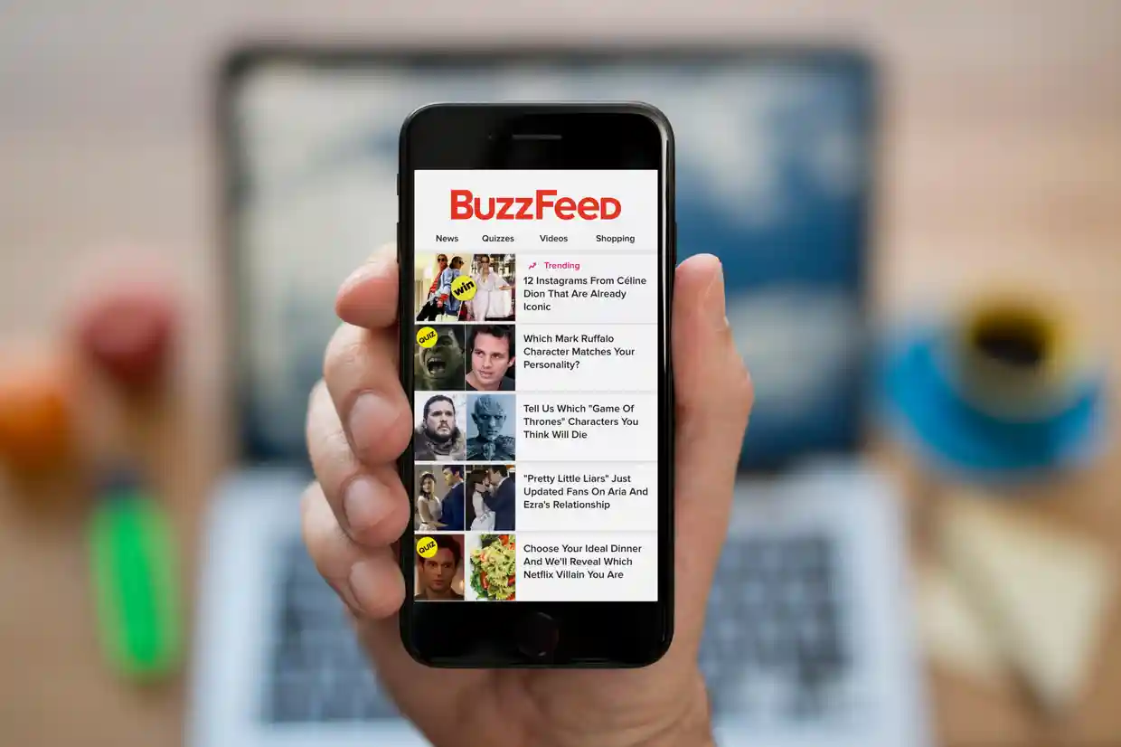 Buzzfeed News, a pioneer of the internet news business, announced it was closing its newsroom on 20 April. Photograph: M4OS Photos/Alamy