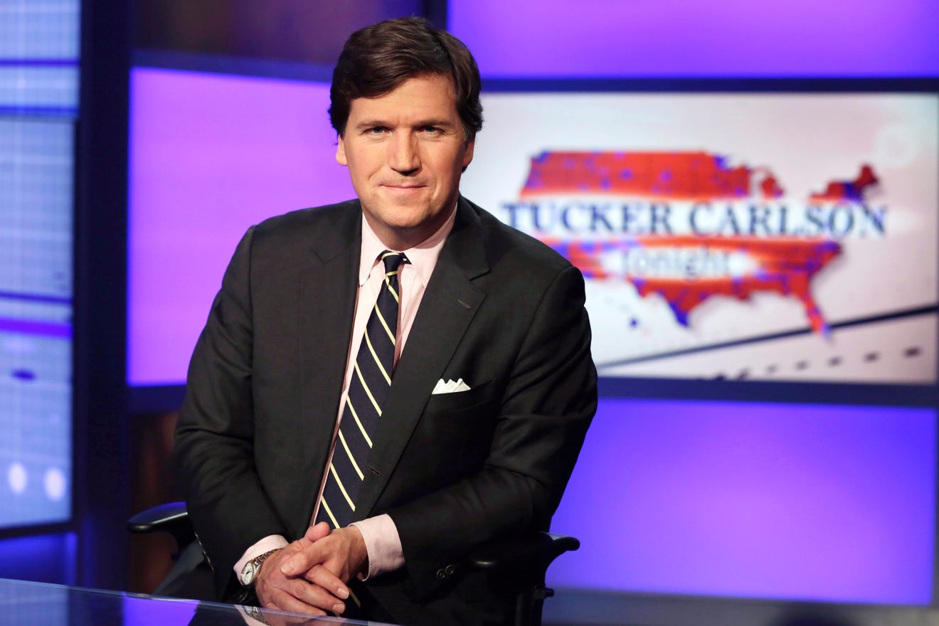 Tucker Carlson as host of "Tucker Carlson Tonight."