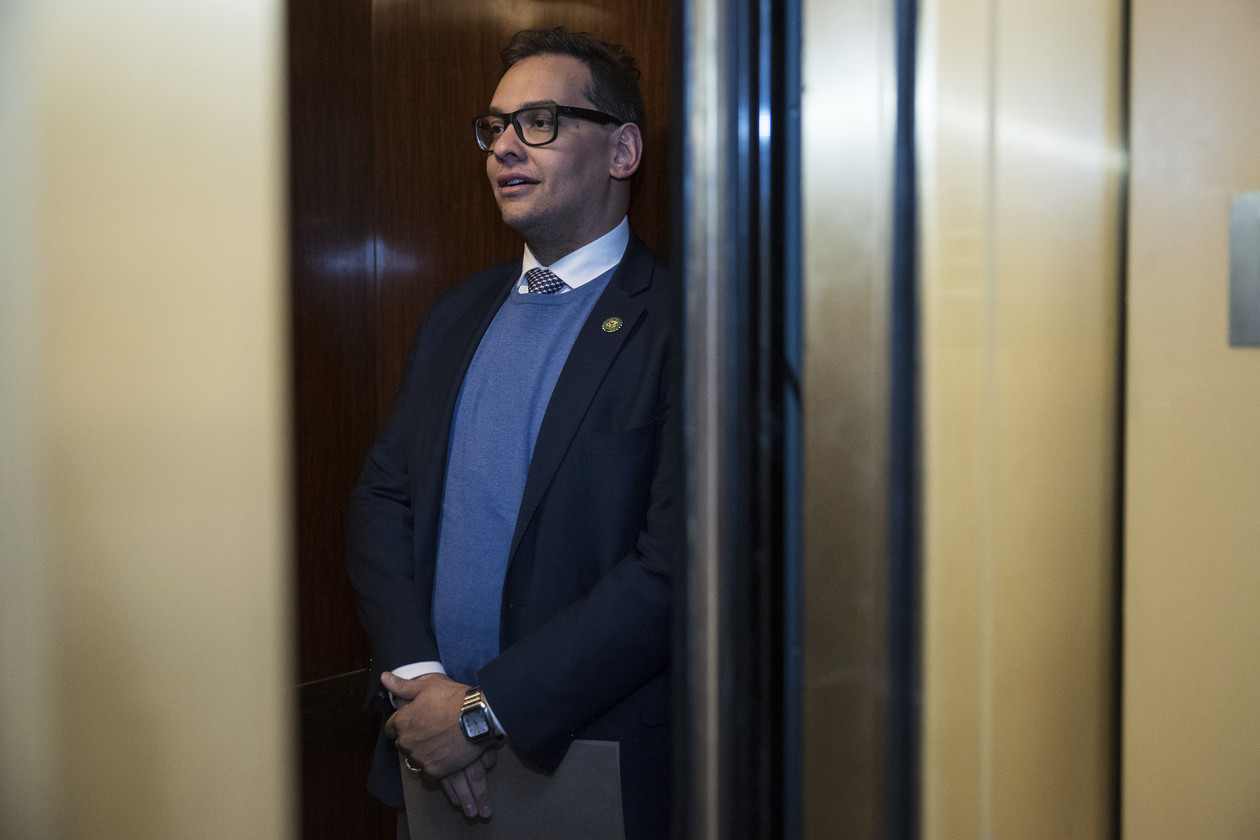 Rep. George Santos (R-N.Y.) is expected to appear in court as soon as tomorrow. | Francis Chung/POLITICO