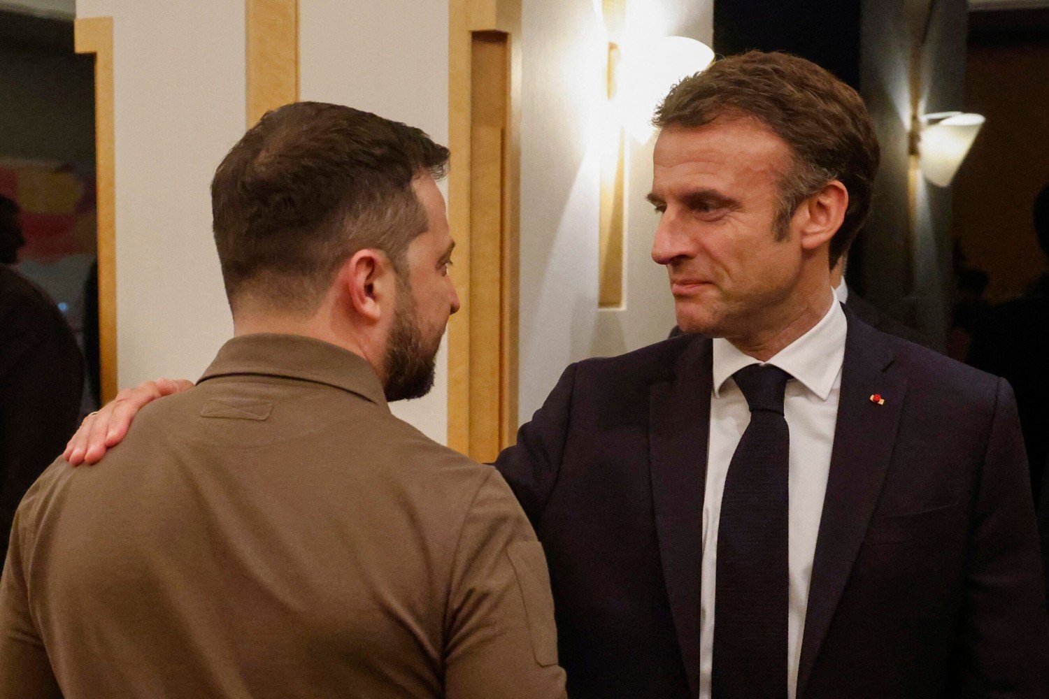 kraine's President Volodymyr Zelensky and France's President Emmanuel Macron | Ludovic Marin/AFP via Getty Images