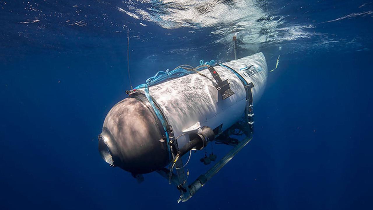 OceanGate’s Titan submersible. Picture: OceanGate Expeditions/AFP