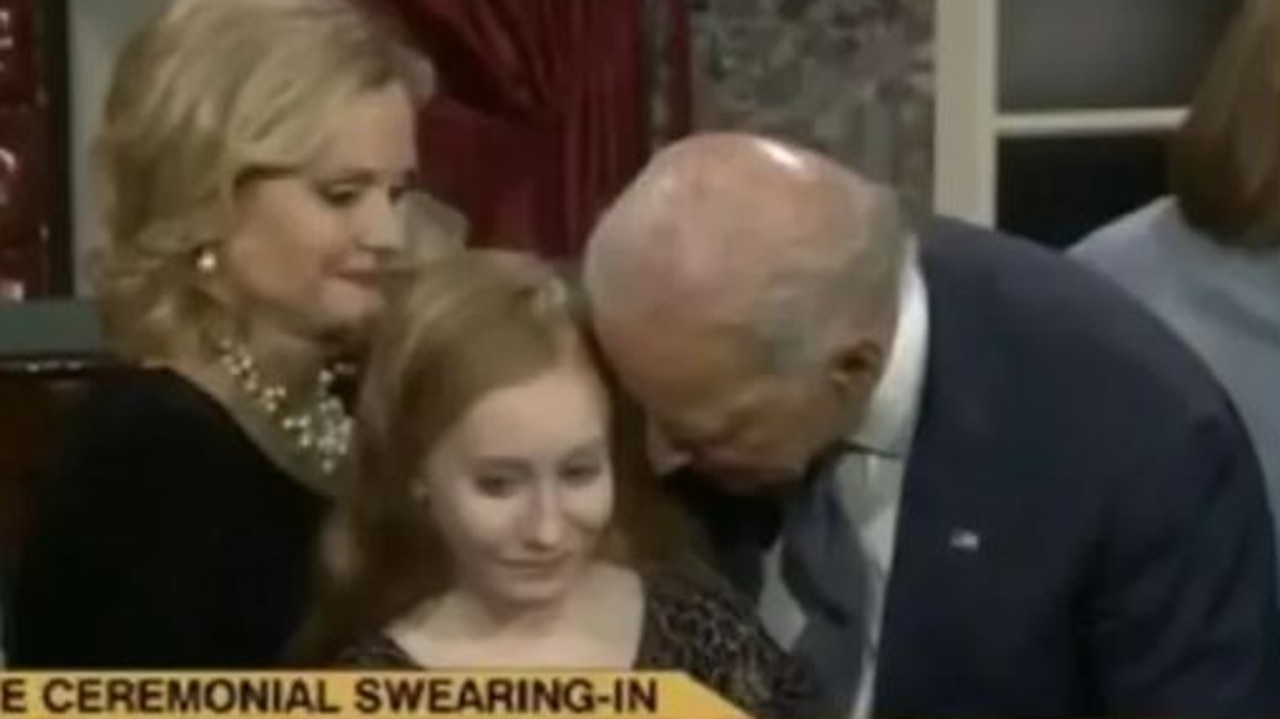President Biden caught ‘nibbling’ on little girl’s shoulder