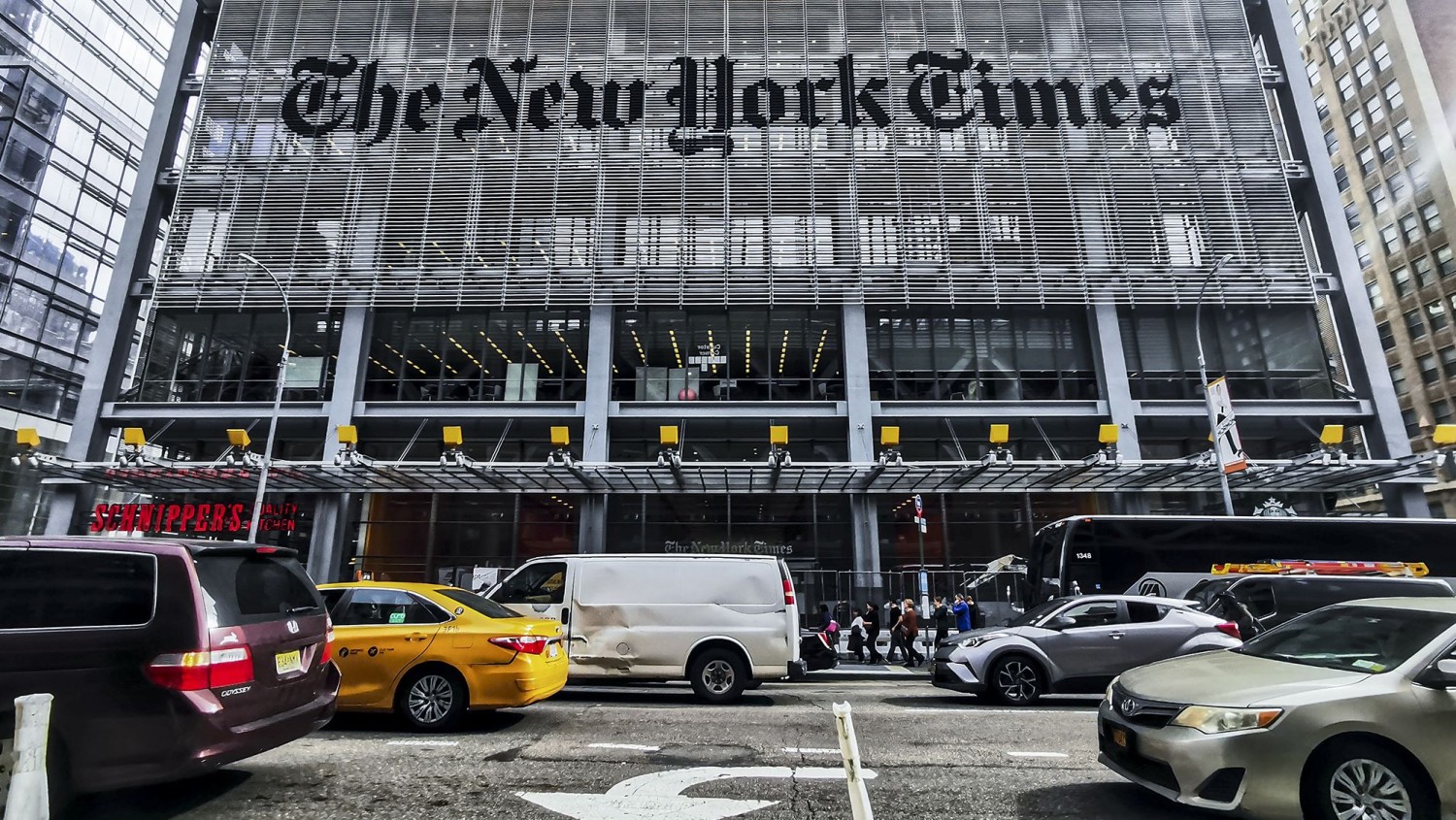 New York Times office building Beata Zawrzel/NurPhoto/Getty Images