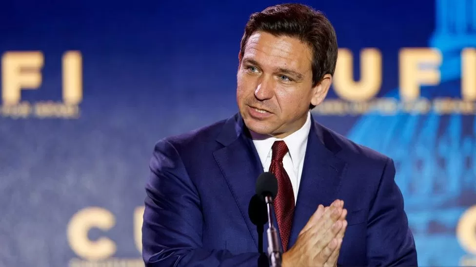 GETTY IMAGES / Ron DeSantis and his team were unharmed in the car accident, his spokesperson said