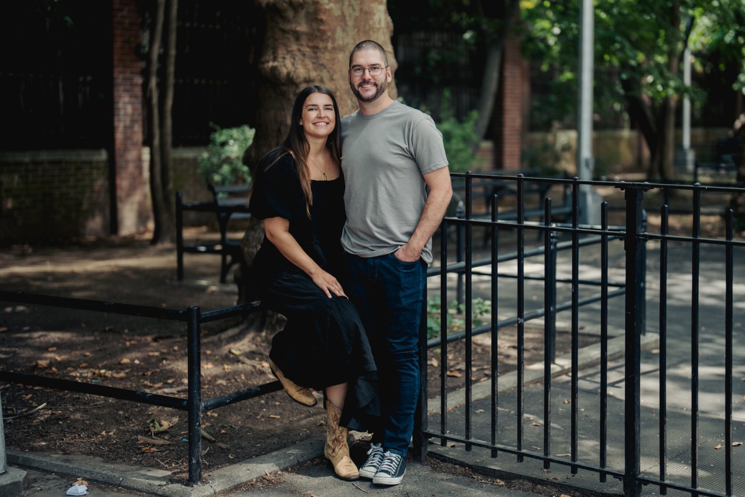 Taylor and Mat Batts in Brooklyn, where they hoped to find a one-bedroom apartment for about $625,000 after renting in the area. Amir Hamja/The New York Times