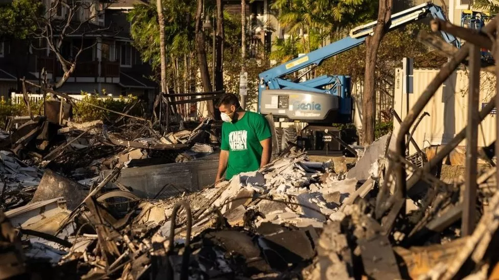GETTY IMAGES / Officials say all residents of Lahaina have likely escaped or perished in the fire, and that victims have been hard to identify due to the extent of the devastation