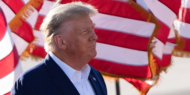 Former President Trump remains the frontrunner for the 2024 Republican nomination. (SUZANNE CORDEIRO/AFP via Getty Images)